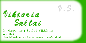 viktoria sallai business card